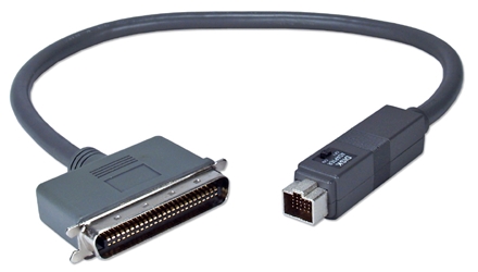 2ft Apple PowerBook HDI30 to SCSI Centronics50 Male/Docking Dual Use Cable CC554D-02 037229545067 Cable, Apple/Mac PowerBook to SCSI Device or Docking Station, Switchable HDI30M/Cen50M, 2ft CC544D-02     CC554D02 CC554D-02  cables feet foot   2891