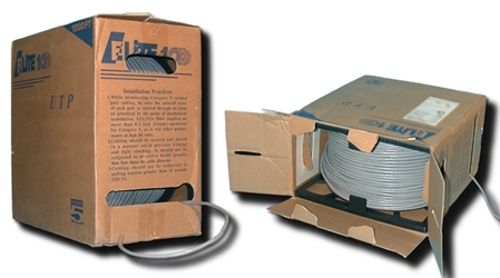 1000ft 350MHz CAT5e Solid PVC Gray Cable CC705E-GY 037229705089