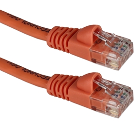 3ft 350MHz CAT5e Flexible Snagless Orange Patch Cord CC711-03OR 037229712810 Cable, CAT5 Ethernet RJ45 Category 5E 350MHz Flexible/Stranded, Network Hub/DSL/CableModem/LAN Patch Cord with Snagless/Molded Boots, Orange, 3ft CC71103OR CC711-003OR  cables feet foot   2955