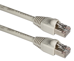 14ft 350MHz Shielded CAT5e Snagless Gray Patch Cord CC711ES-14 037229711486 Cable, Category 5 Shielded Enhanced Stranded, LAN Patch Cord with SnagLess Boot, Gray, 14ft 474775  CC711ES14 CC711ES-14  cables feet foot   3013  microcenter  Discontinued