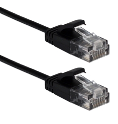 14ft Slim CAT6 Gigabit Ethernet Space Saver Black Patch Cord CC715S-14BK 037229717235