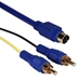 10ft Premium S-Video Male to Dual-RCA Male Y/C Break-out Cable - CSV2RCA-10