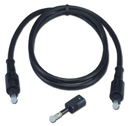 10ft Toslink Digital/SPDIF Optical Audio Cable with MiniToslink Adaptor FCTK-10K 037229487732