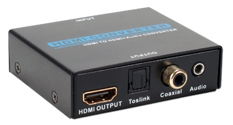 HDMI Audio Extractor with HDMI Pass Through Port HD-ADE 037229001808 Converter