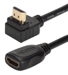 0.5ft Up-Angle High Speed HDMI Male to Female UltraHD 4K Flex Adaptor HDXUP-0.5F 037229401745