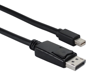 1-Meter Mini DisplayPort to DisplayPort UltraHD 4K Black Cable MDPDP-1MBK 037229003208