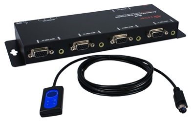 4x1 250MHz 4Port VGA Video/Audio Share Switch with Remote Control Cable MSV41A 037229007190 Video/Audio 4x1 Share Switcher with Remote, Built-in Booster, 250MHz, Supports VGA/SVGA/XGA/UXGA, HD15F VRM-14A  KV6438 MSV41A MSV41A      3632 IMCE microcenter Carrico Rejected