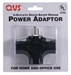3-Outlets Space-Saver Grounded Power Outlet Splitter - PA-3P