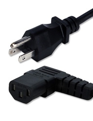 10ft Right Angle Computer Power Cord PC-10W1-06210-CMT