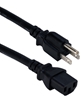 1ft 14AWG Computer Power Cord PC-10W1-14-01201-CMT