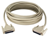 25ft DB25 Male to Male Cable for Parallel and Serial Applications PC305-25M 037229735253 Cable, Straight Thru, Universal Application, Parallel/Serial RS232, DB25M/M, 25 Wires, 25ft CC305-25, PC305-25N     PC30525M PC305-25M  cables feet foot   3659