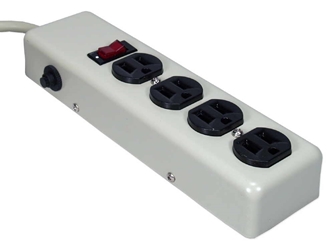 4-Outlets Surge Protector with Metal Case and 6ft Cord PP100 037229771008 Surge Strip, 4 Outlets, 3 MOVs, Metal PP100 PP100      3664