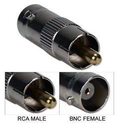 RCA Male to BNC Female Coupler RCABNC-MF 037229401066 RCA to BNC Coupler/Adaptor for video application, RCA M/BNC F 167783 TW8132 RCABNCMF RCABNC-MF adapters adaptors     3733 IMCE microcenter Edward Matthews Approved