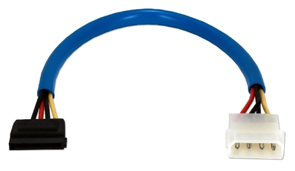 12 Inches SATA Internal Power Blue Cable SATAP-12BLB