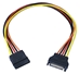 12 Inches SATA Internal Power Extension Cable - SATAPX-12