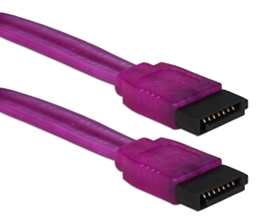 12 Inches SATA 3Gbps Internal Data UV Purple Cable SATAUV-12PR 037229115437 Cable, SATA150 Serial ATA Internal 7Pin Data Cable, 7Pin to 7Pin, PCMods UV Purple, 12" 218164  SATAUV12PR SATAUV-12PR  cables    3782  microcenter Michael Weiler Approved