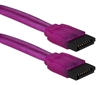 18 Inches SATA 3Gbps Internal Data UV Purple Cable SATAUV-18PR 037229115482 Cable, SATA150 Serial ATA Internal 7Pin Data Cable, 7Pin to 7Pin, PCMods UV Purple, 18" 218214  SATAUV18PR SATAUV-18PR  cables    3784  microcenter Michael Weiler Approved