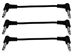 3-Pack 6-inch 1/4 to 1/4 Right-Angle TS Instrument Cables - TSRAA-3PK