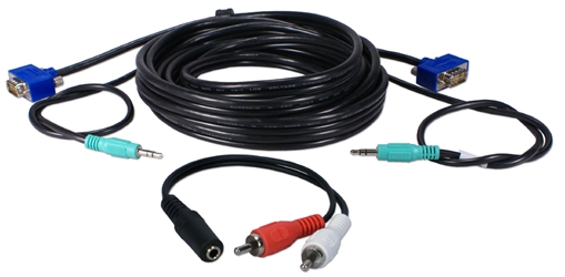 VGA Computer to HDTV with VGA/RGB 15ft A/V Cable Kit TV15K 037229230475 Cable Kit, Connects any computer with VGA/HD15 to HDTV with VGA/RGB Video Converter/Adaptor, 15ft 771865  TV15K TV15K adapters adaptors cables feet foot   3859  microcenter Edward Matthews Approved