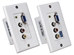 PC/VGA & Composite Video with Stereo Audio CAT5e Wallplate 30-Meter Extender Kit - VARCA-1P-R