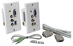 PC/VGA & Composite Video with Stereo Audio CAT5e Wallplate 30-Meter Extender Kit - VARCA-1P